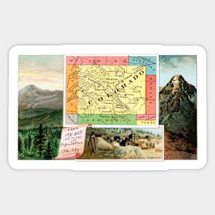 1889 State of Colorado Sticker